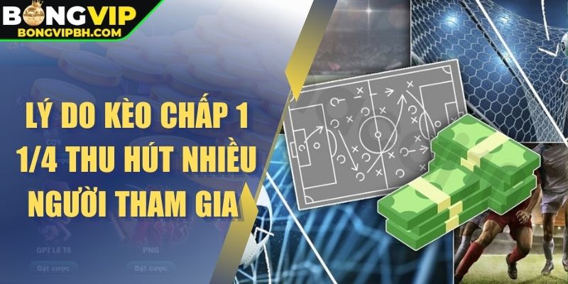 Lý do kèo chấp 1 1/4  thu hút nhiều người tham gia 